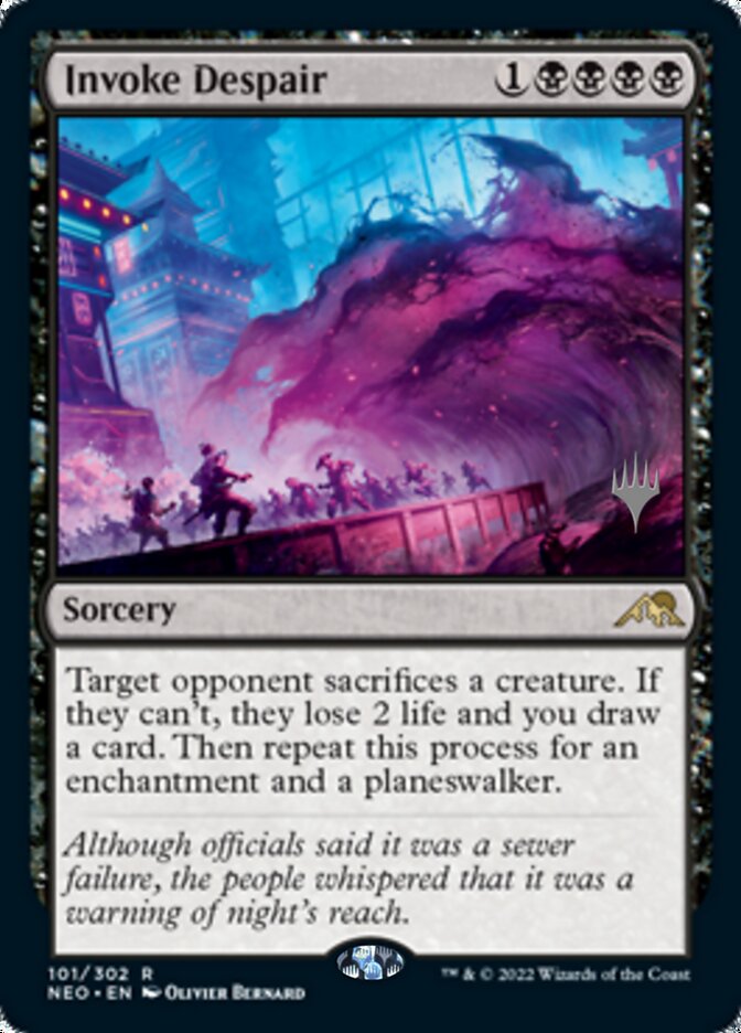 Invoke Despair (Promo Pack) [Kamigawa: Neon Dynasty Promos] | Mega City Incorporated