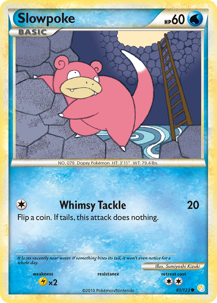 Slowpoke (81/123) [HeartGold & SoulSilver: Base Set] | Mega City Incorporated