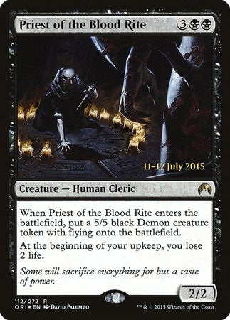 Priest of the Blood Rite [Magic Origins Promos] | Mega City Incorporated