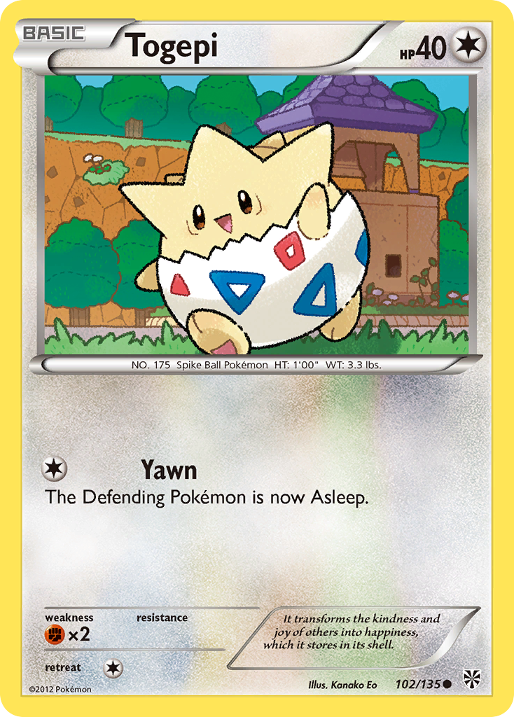 Togepi (102/135) [Black & White: Plasma Storm] | Mega City Incorporated