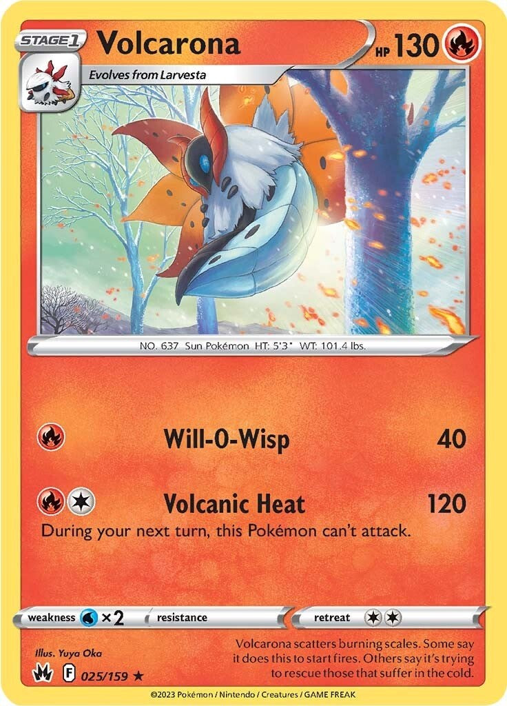 Volcarona (025/159) [Sword & Shield: Crown Zenith] | Mega City Incorporated