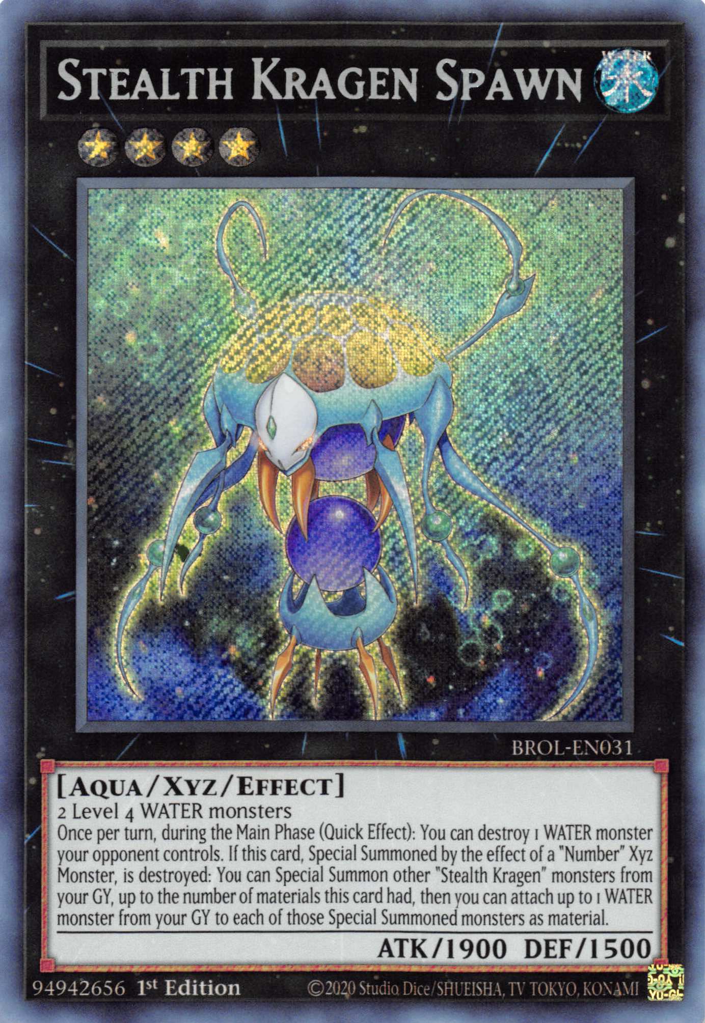 Stealth Kragen Spawn [BROL-EN031] Secret Rare | Mega City Incorporated