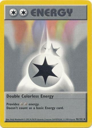 Double Colorless Energy (96/102) [Base Set Shadowless Unlimited] | Mega City Incorporated