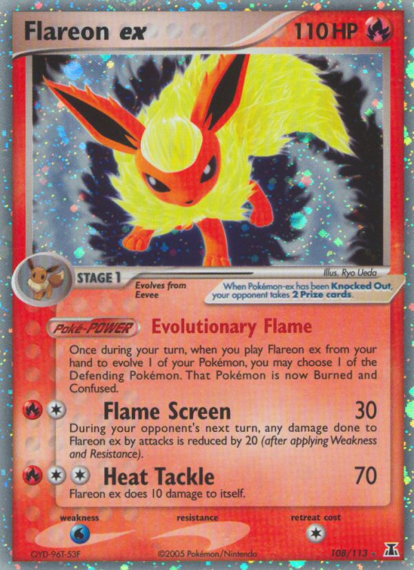 Flareon ex (108/113) [EX: Delta Species] | Mega City Incorporated