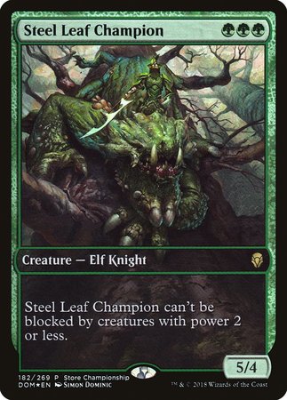 Steel Leaf Champion [Dominaria Promos] | Mega City Incorporated
