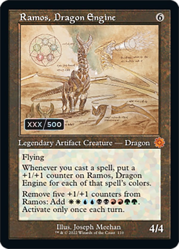 Ramos, Dragon Engine (Retro Schematic) (Serial Numbered) [The Brothers' War Retro Artifacts] | Mega City Incorporated