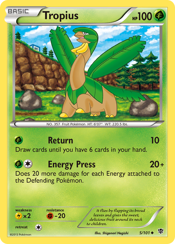 Tropius (5/101) [Black & White: Plasma Blast] | Mega City Incorporated