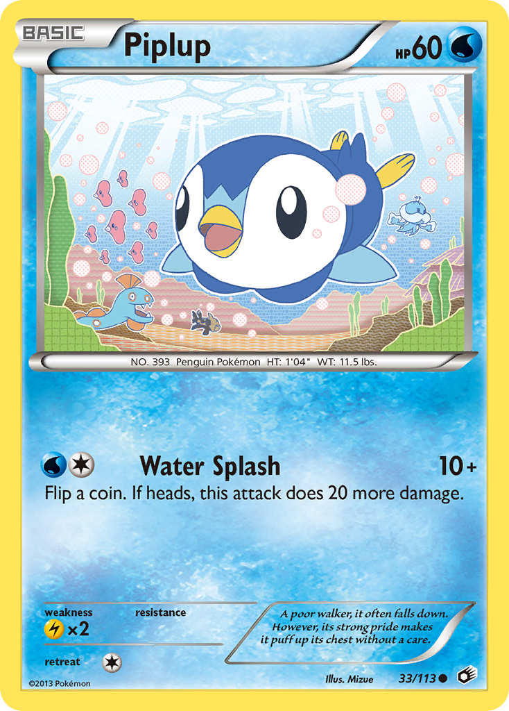 Piplup (33/113) [Black & White: Legendary Treasures] | Mega City Incorporated