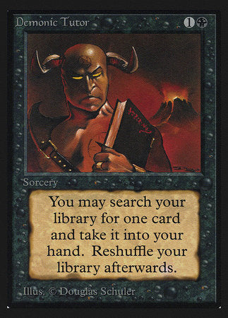 Demonic Tutor (IE) [Intl. Collectors’ Edition] | Mega City Incorporated