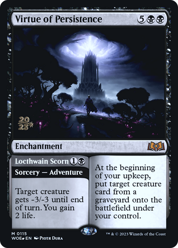 Virtue of Persistence // Locthwain Scorn [Wilds of Eldraine Prerelease Promos] | Mega City Incorporated