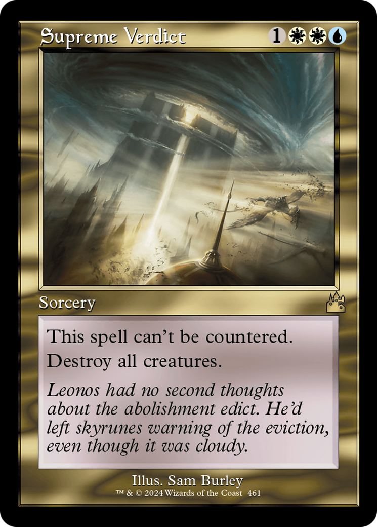 Supreme Verdict (Retro Frame) [Ravnica Remastered] | Mega City Incorporated