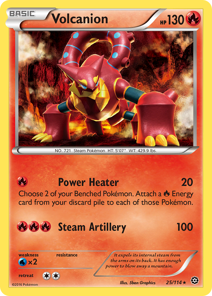 Volcanion (25/114) [XY: Steam Siege] | Mega City Incorporated