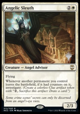 Angelic Sleuth (Promo Pack) [Streets of New Capenna Commander Promos] | Mega City Incorporated