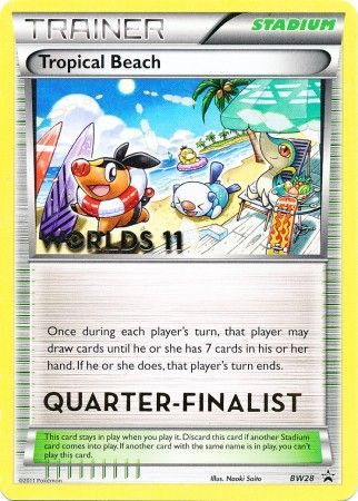 Tropical Beach (BW28) (Quarter Finalist) [Black & White: Black Star Promos] | Mega City Incorporated