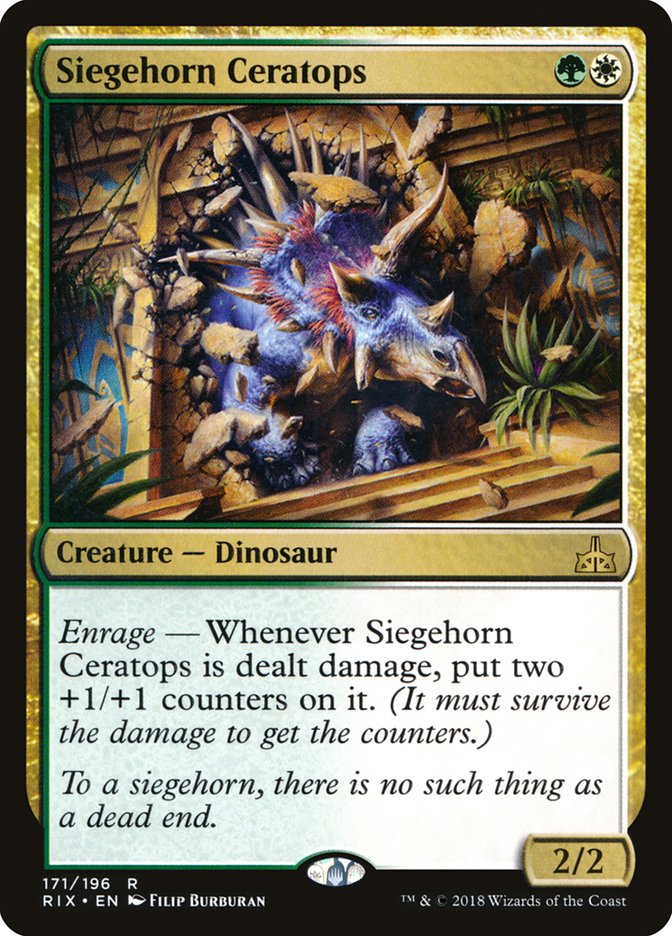 Siegehorn Ceratops [Rivals of Ixalan] | Mega City Incorporated