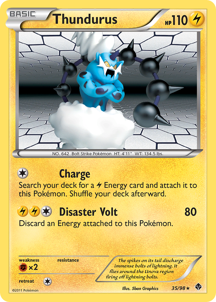 Thundurus (35/98) [Black & White: Emerging Powers] | Mega City Incorporated