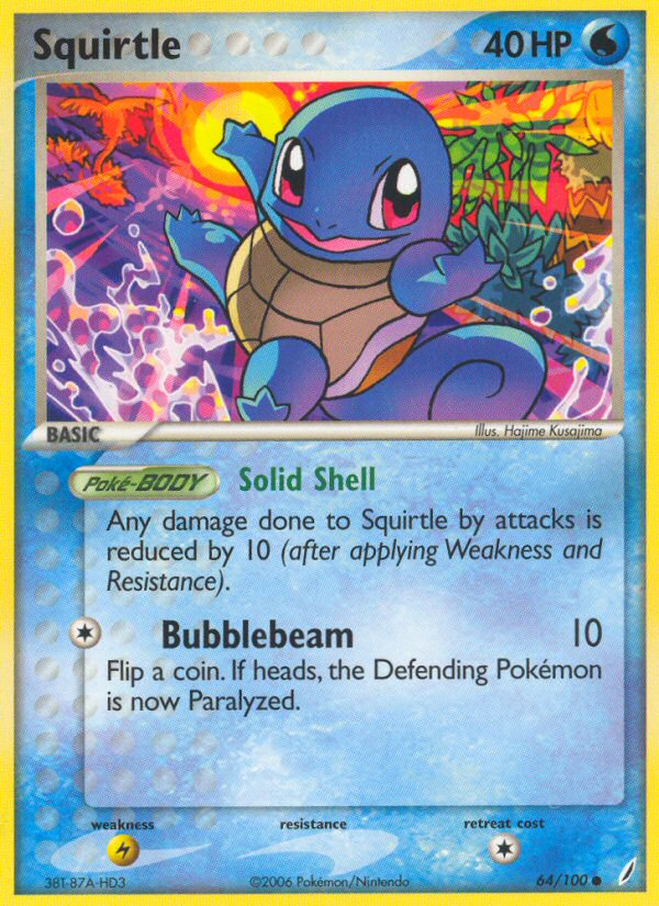 Squirtle (64/100) [EX: Crystal Guardians] | Mega City Incorporated