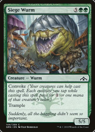 Siege Wurm [Guilds of Ravnica] | Mega City Incorporated