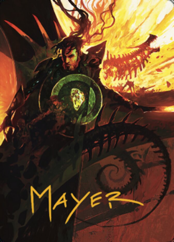 Mishra's Command Art Card (Gold-Stamped Signature) [The Brothers' War Art Series] | Mega City Incorporated