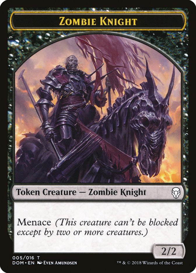 Zombie Knight [Dominaria Tokens] | Mega City Incorporated