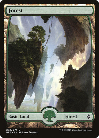 Forest (272) - Full Art [Battle for Zendikar] | Mega City Incorporated