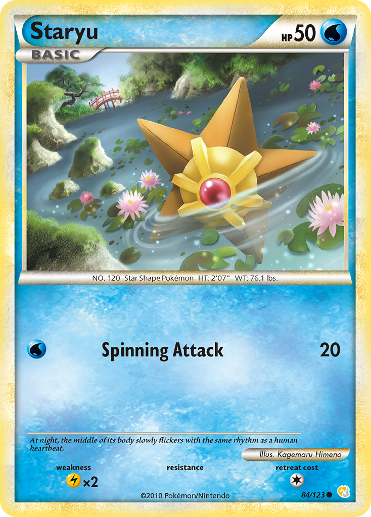 Staryu (84/123) [HeartGold & SoulSilver: Base Set] | Mega City Incorporated