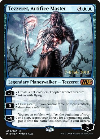 Tezzeret, Artifice Master [Core Set 2019 Promos] | Mega City Incorporated