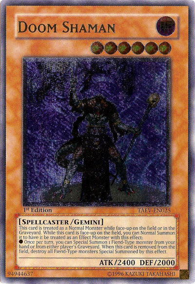 Doom Shaman [TAEV-EN025] Ultimate Rare | Mega City Incorporated