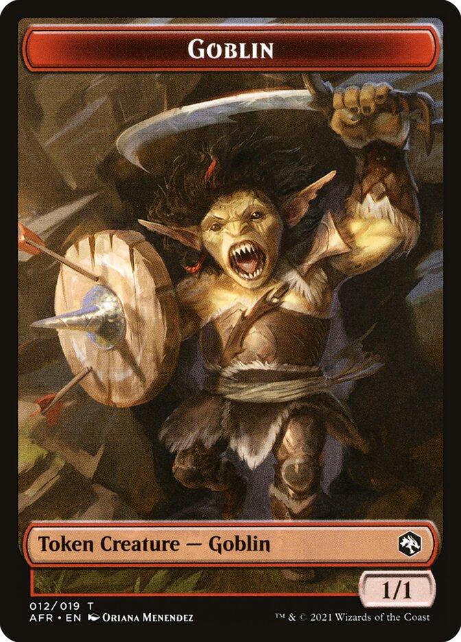 Goblin (012) // Blood (017) Double-sided Token [Challenger Decks 2022 Tokens] | Mega City Incorporated