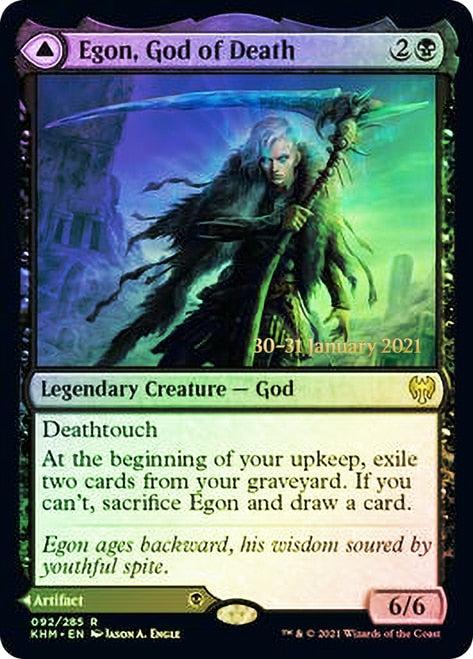 Egon, God of Death // Throne of Death  [Kaldheim Prerelease Promos] | Mega City Incorporated