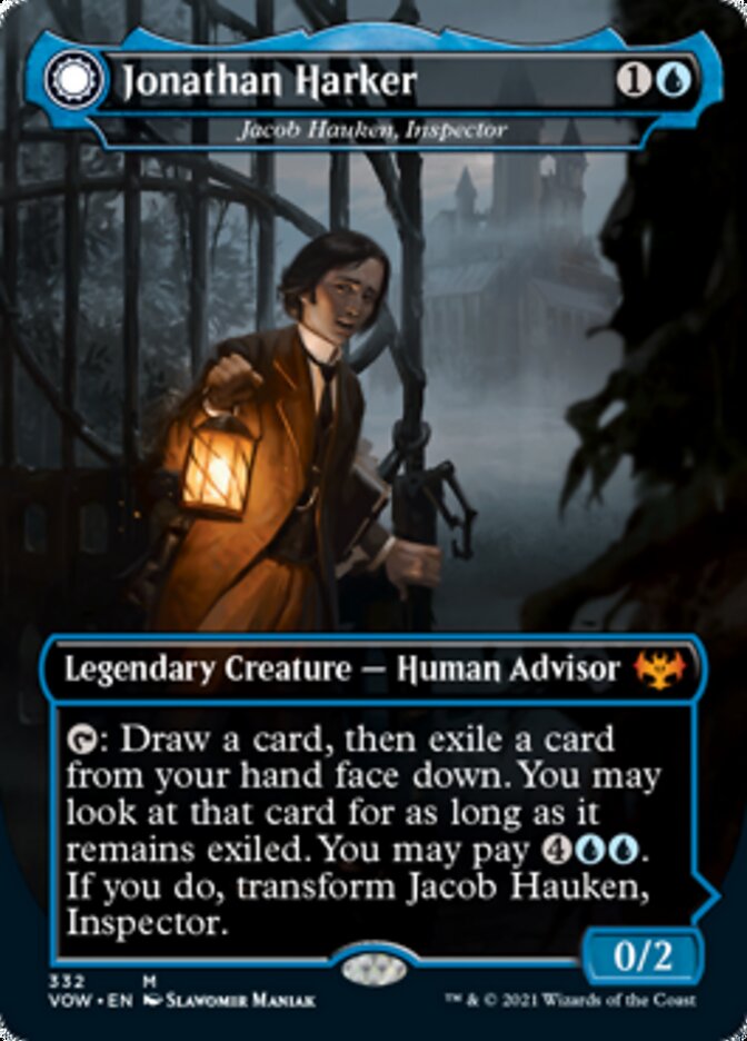 Jacob Hauken, Inspector // Hauken's Insight - Jonathan Harker // Harker's Obsessive Inquiry [Innistrad: Crimson Vow] | Mega City Incorporated