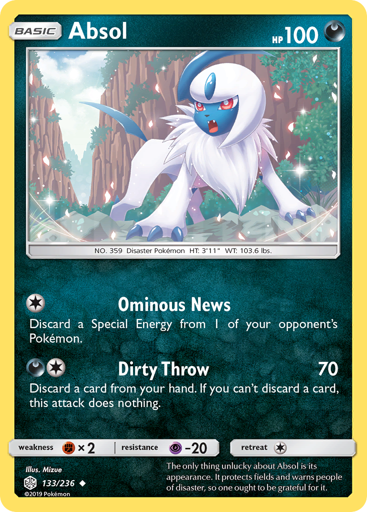 Absol (133/236) [Sun & Moon: Cosmic Eclipse] | Mega City Incorporated