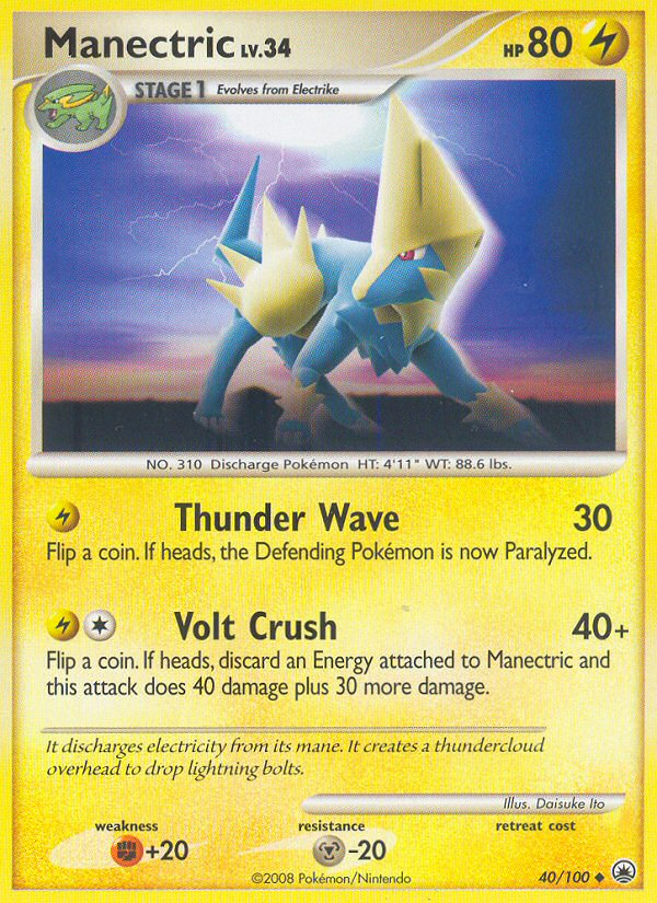 Manectric (40/100) [Diamond & Pearl: Majestic Dawn] | Mega City Incorporated