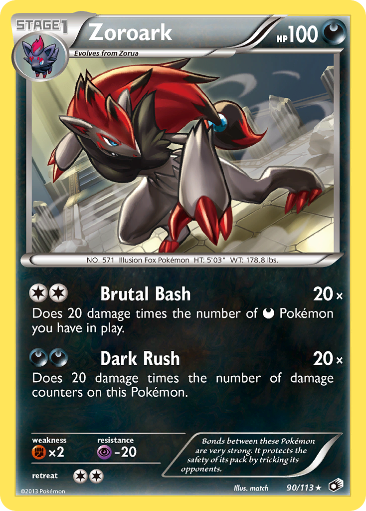 Zoroark (90/113) [Black & White: Legendary Treasures] | Mega City Incorporated