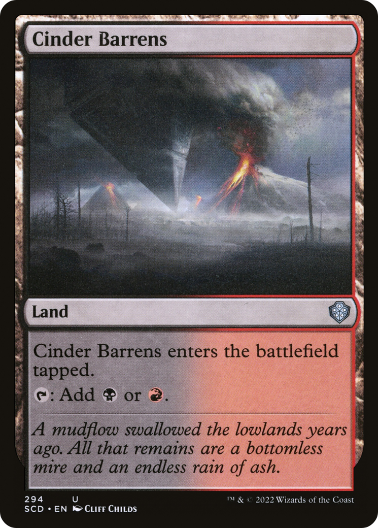 Cinder Barrens [Starter Commander Decks] | Mega City Incorporated