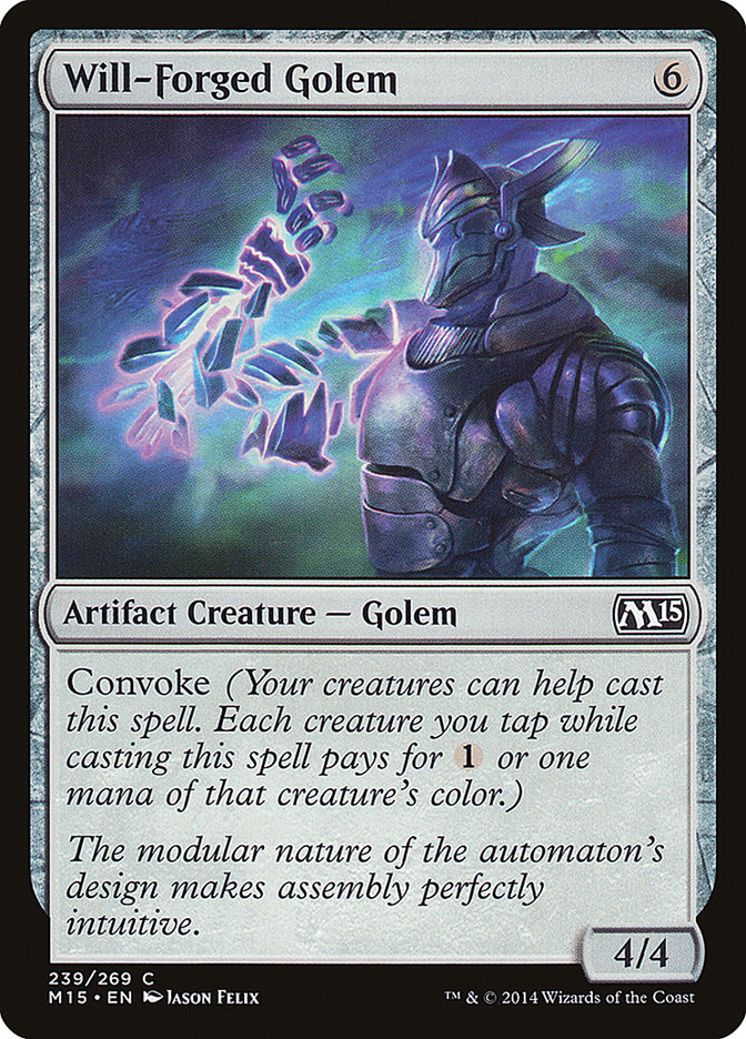 Will-Forged Golem [Magic 2015] | Mega City Incorporated