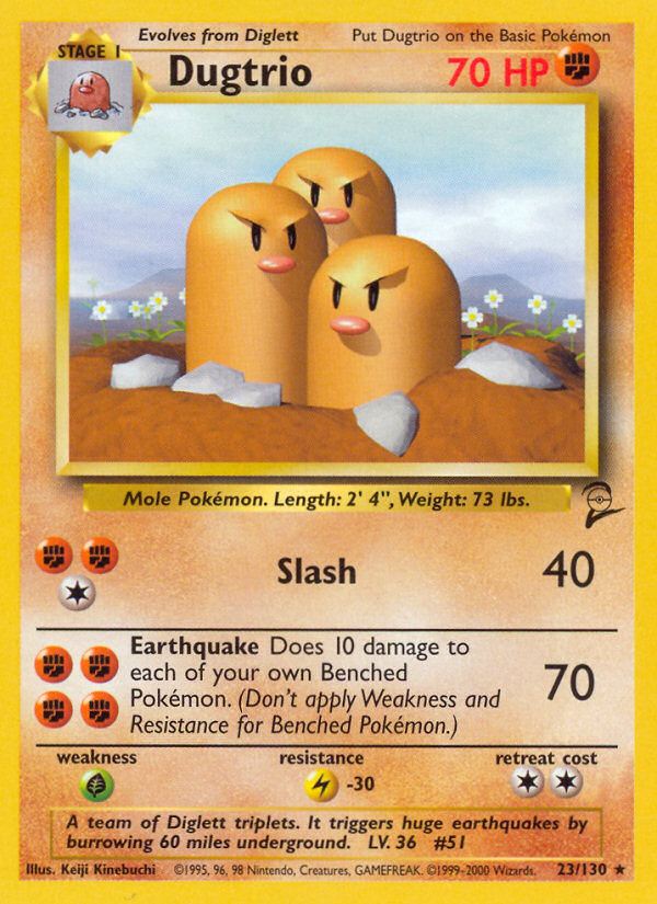 Dugtrio (23/130) [Base Set 2] | Mega City Incorporated