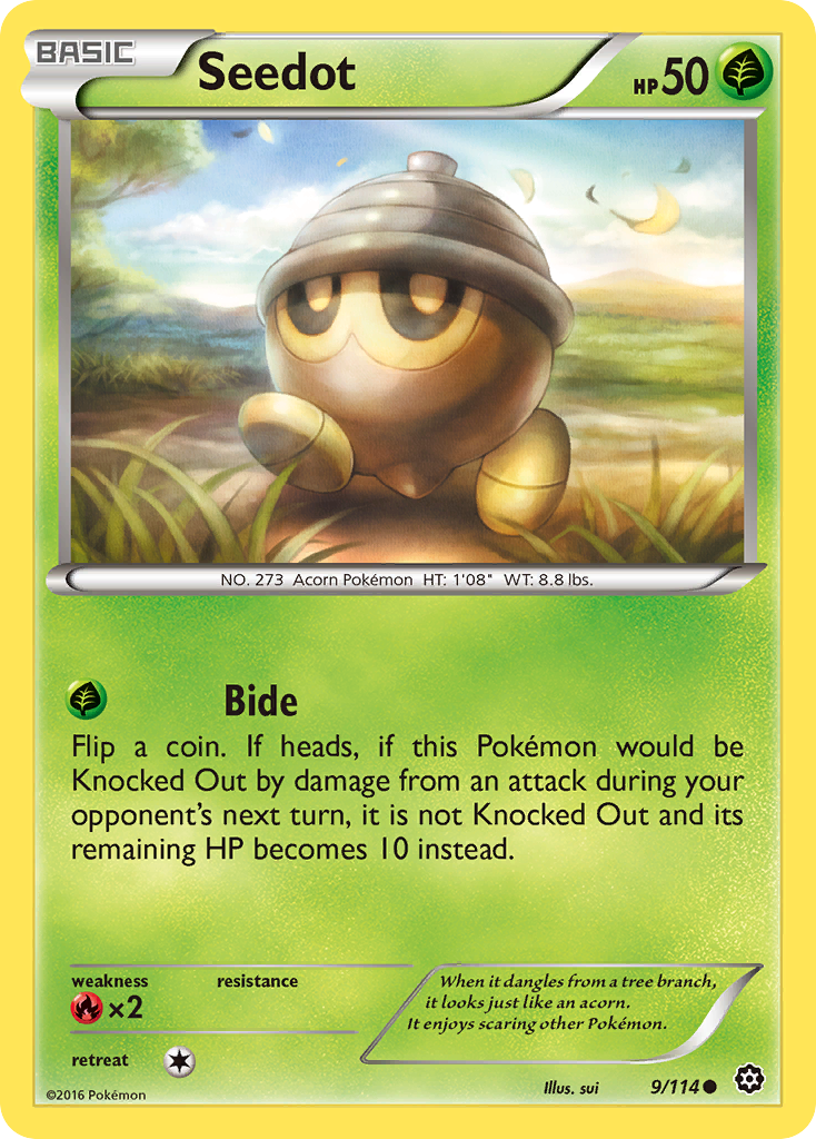 Seedot (9/114) [XY: Steam Siege] | Mega City Incorporated