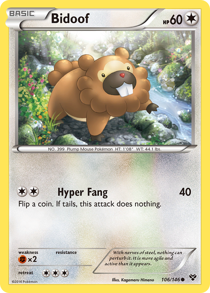 Bidoof (106/146) [XY: Base Set] | Mega City Incorporated