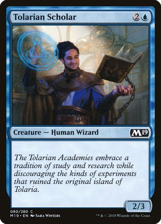 Tolarian Scholar [Core Set 2019] | Mega City Incorporated