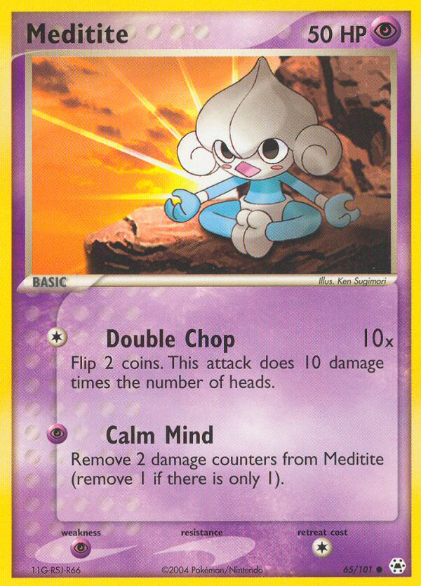 Meditite (65/101) [EX: Hidden Legends] | Mega City Incorporated