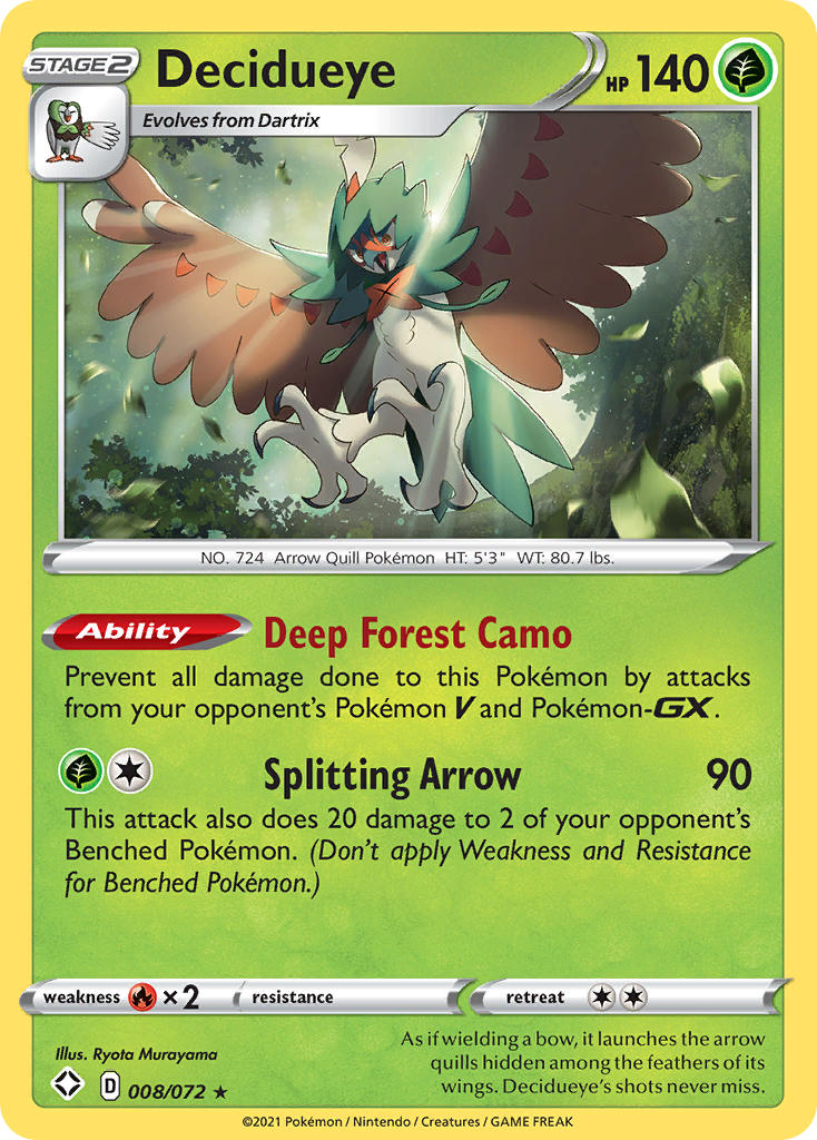 Decidueye (008/072) [Sword & Shield: Shining Fates] | Mega City Incorporated