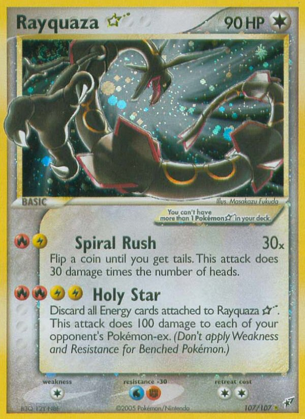 Rayquaza Star (107/107) [EX: Deoxys] | Mega City Incorporated