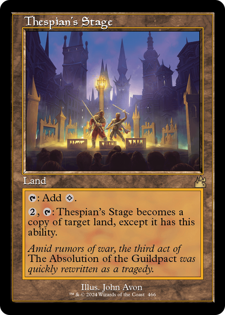 Thespian's Stage (Retro Frame) [Ravnica Remastered] | Mega City Incorporated