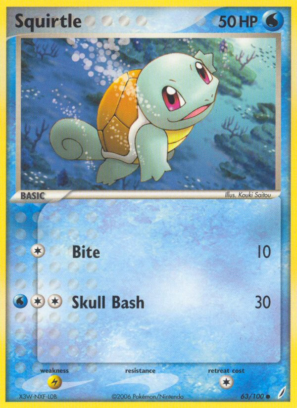 Squirtle (63/100) [EX: Crystal Guardians] | Mega City Incorporated