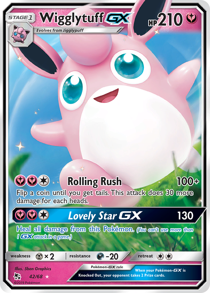 Wigglytuff GX (42/68) [Sun & Moon: Hidden Fates] | Mega City Incorporated