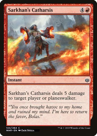 Sarkhan's Catharsis [War of the Spark] | Mega City Incorporated