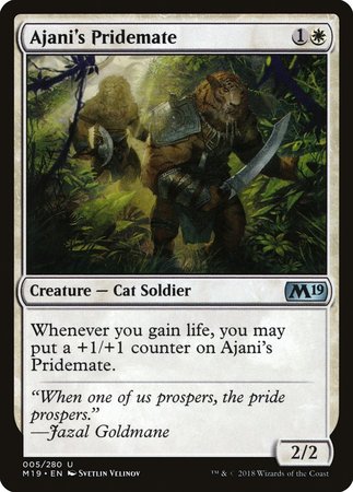 Ajani's Pridemate [Core Set 2019] | Mega City Incorporated