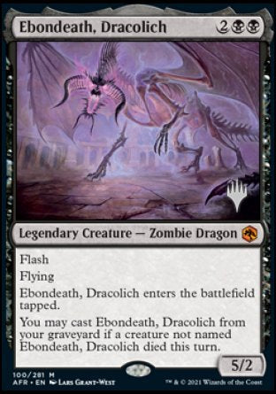 Ebondeath, Dracolich (Promo Pack) [Dungeons & Dragons: Adventures in the Forgotten Realms Promos] | Mega City Incorporated