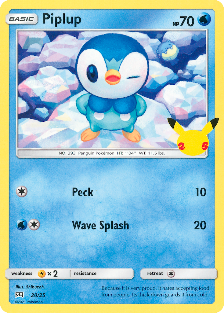 Piplup (20/25) [McDonald's 25th Anniversary] | Mega City Incorporated